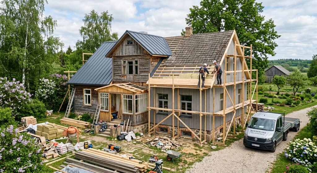 Renovācija: kā atjaunot māju un paaugstināt tās vērtību